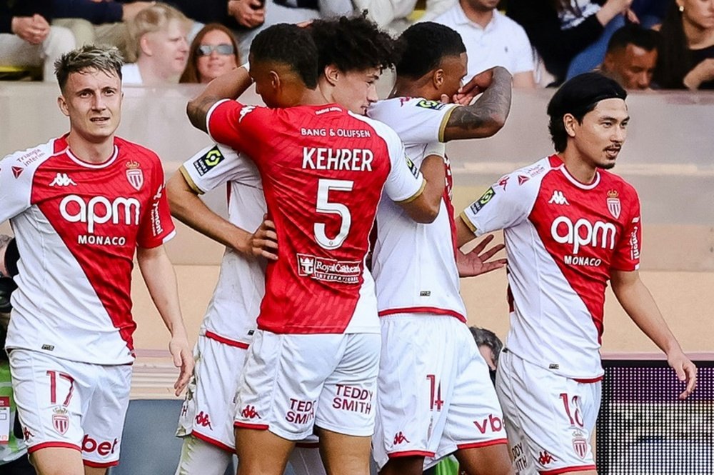 Akliouche sent Monaco third in Ligue 1 with a composed left-footed finish. AFP