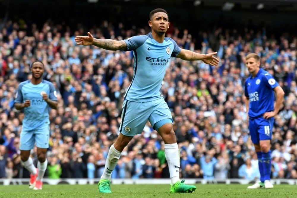 The competition between Gabriel Jesus and Aguero can help ManCity. AFP