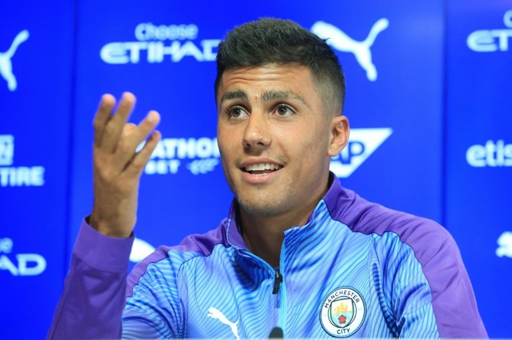 Rodri thinks City have a better team than Real Madrid. AFP
