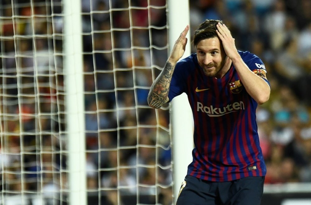 Messi ya trabaja para volver. AFP