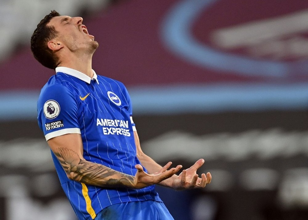 Lewis Dunk's header was not even to give Brighton all three points. AFP