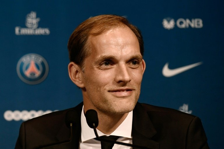 Tuchel was unveiled to the press. AFP