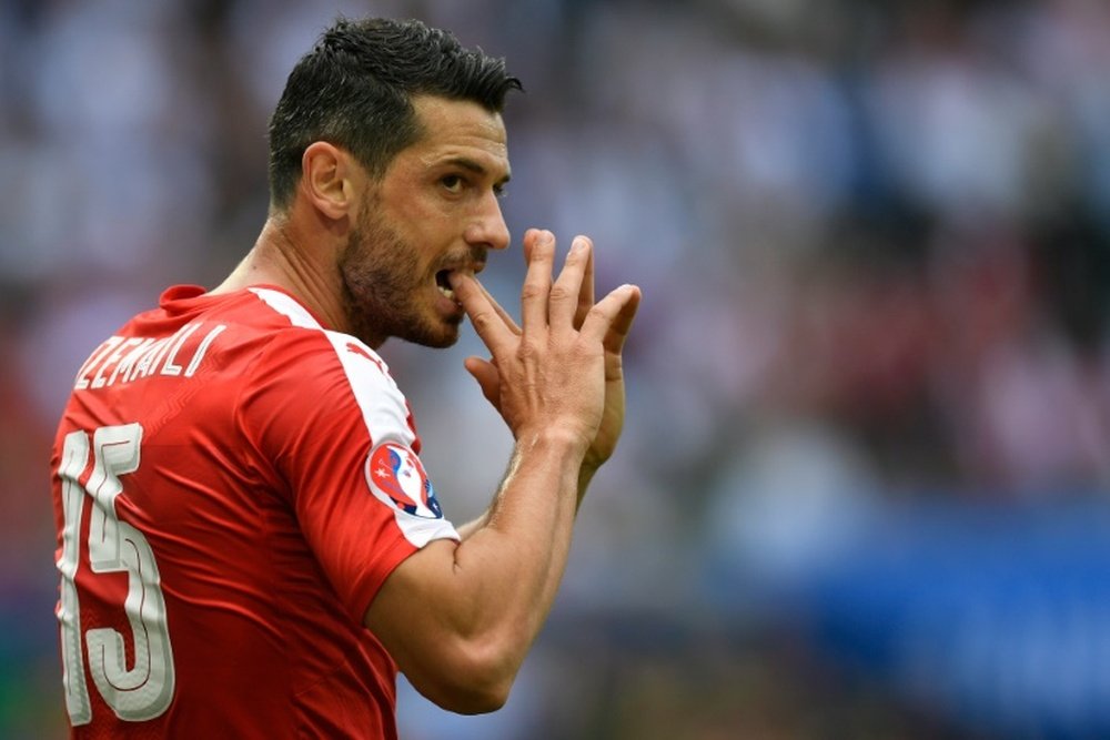 Switzerland midfielder Blerim Dzemaili. AFP