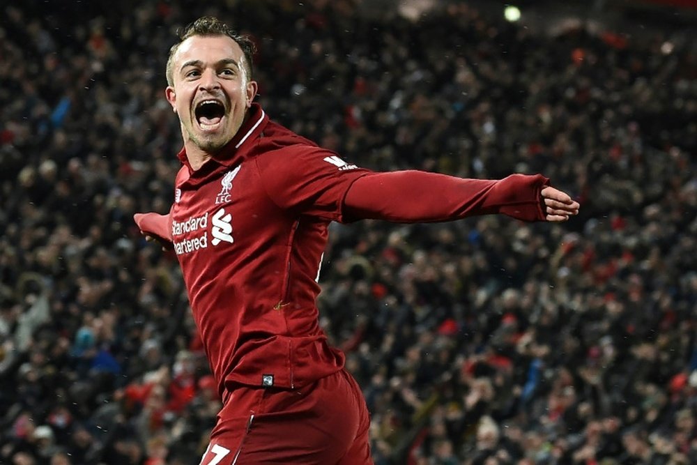 Liverpool don't want Shaqiri to leave. AFP