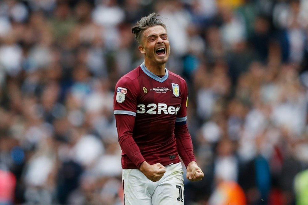 El United no le quita ojo a Grealish. AFP