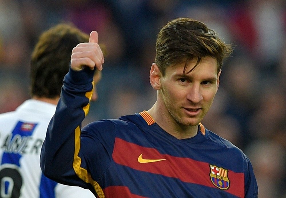 El jugador azulgrana Leo Messi, en un partido con el Barcelona. AFP