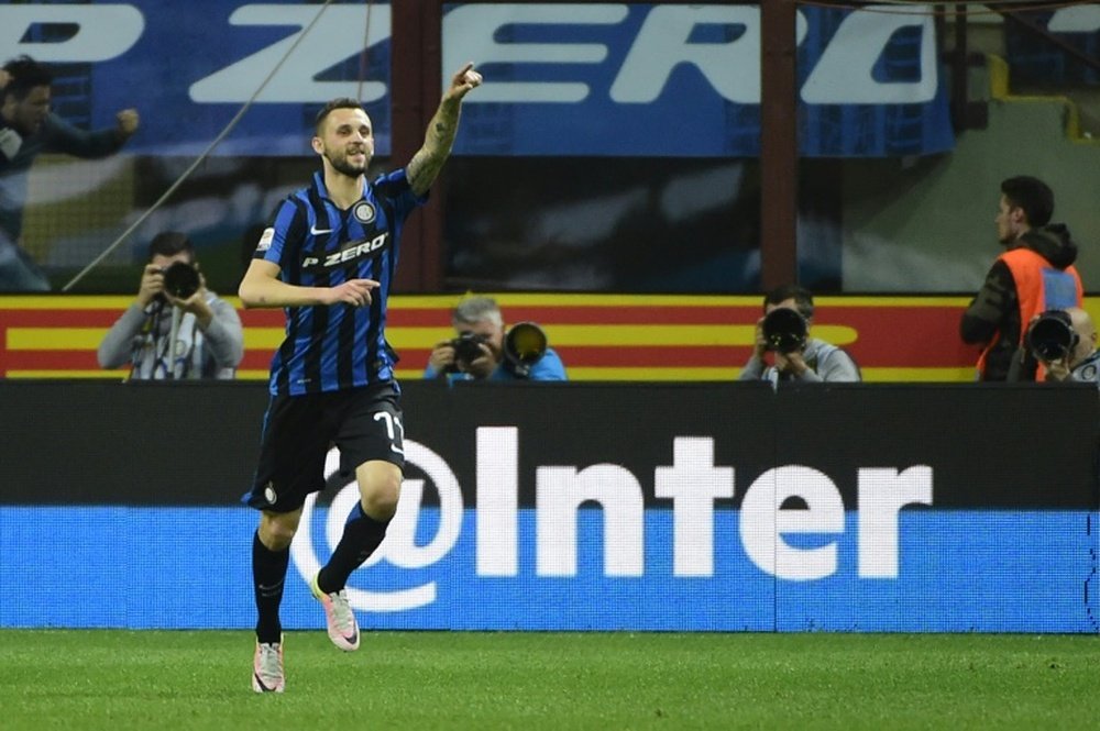 Brozovic a marqué un doublé face à Benevento. AFP