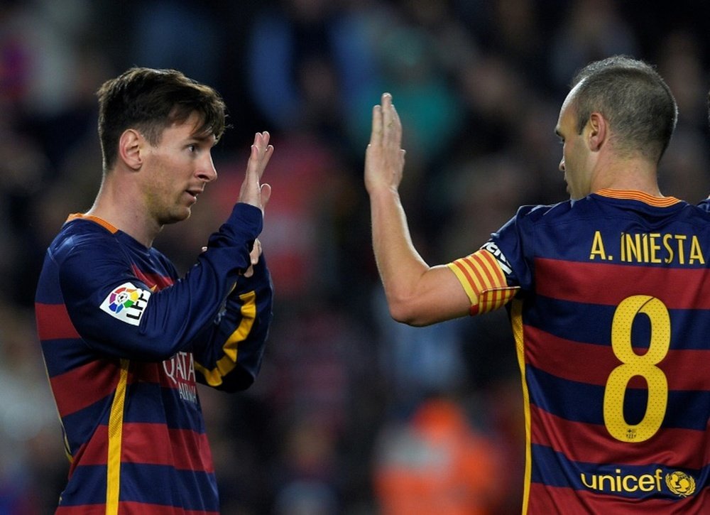 Messi, Iniesta et les autres poids lourds du FCB veulent régler le problème. AFP