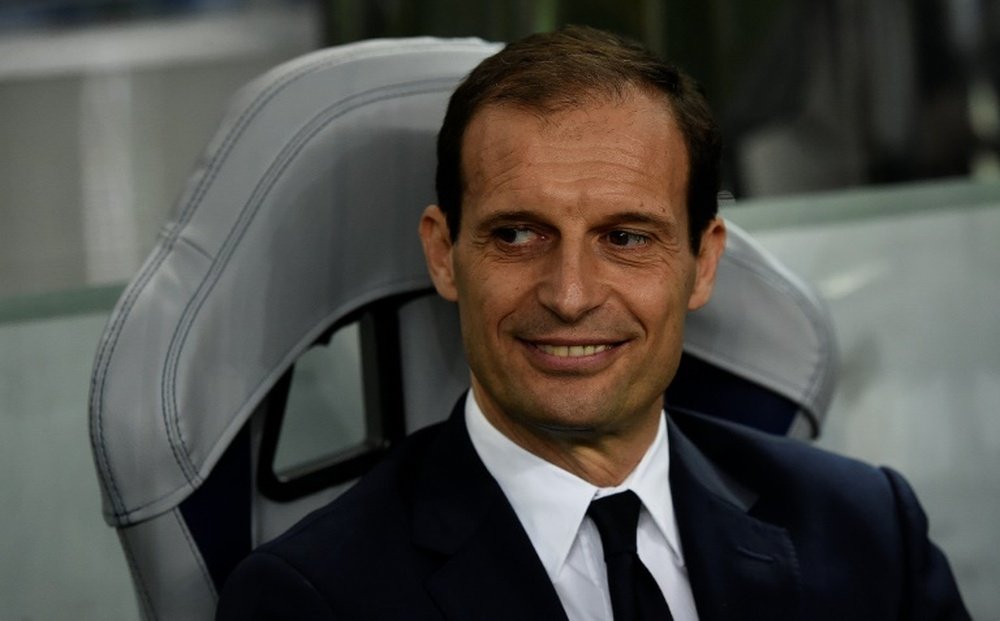 Allegri jokes about Barca rumours. AFP