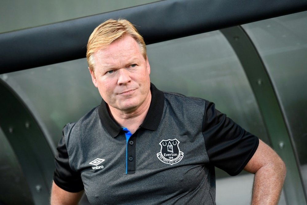 Maus resultados levaram à saída de Koeman do Everton. AFP