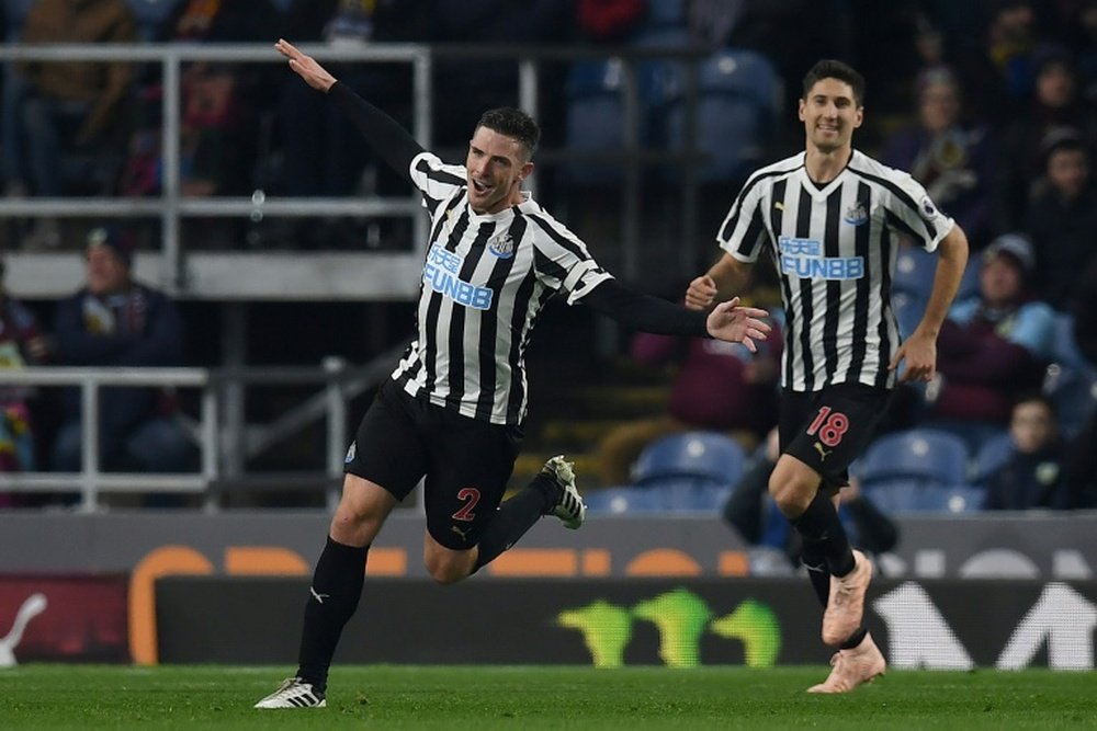 Ciaran Clark will hope to score for a second consecutive game. AFP