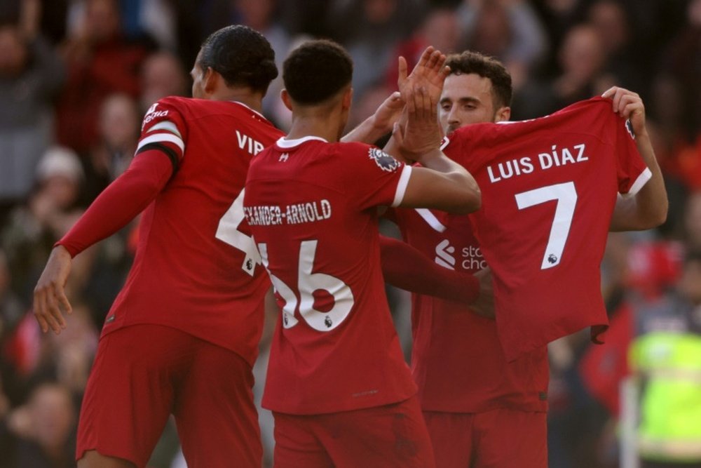 Trent Alexander-Arnold shared a dressing room with Diogo Jota at Liverpool. AFP