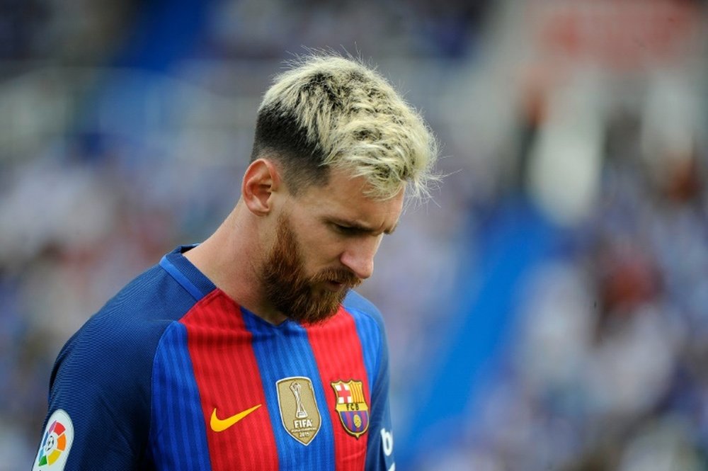 Messi will not play in his sides CL clash against Borussia Monchengladbach due to injury. AFP