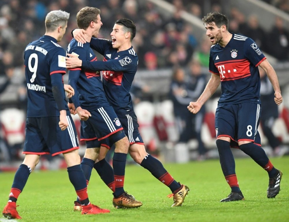 Muller's goal sent Bayern 11 points clear at the top. AFP