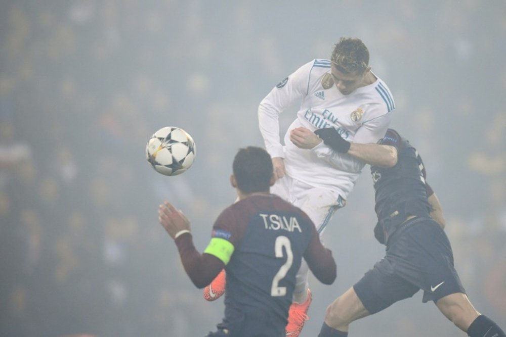 Les Parisiens ont vu leur espoirs s’assombrir après le but de Ronaldo. AFP