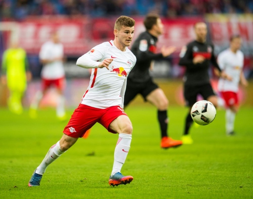 Leipzig rising star Werner hoping for Germany call-up. AFP