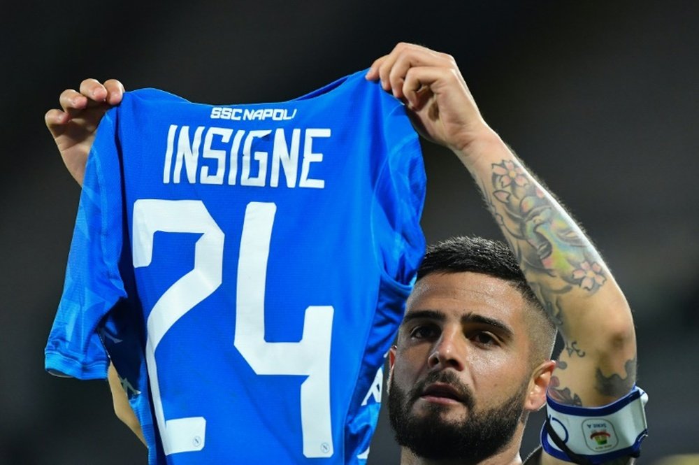 Insigne will stay at Napoli after the club took him off the market. AFP