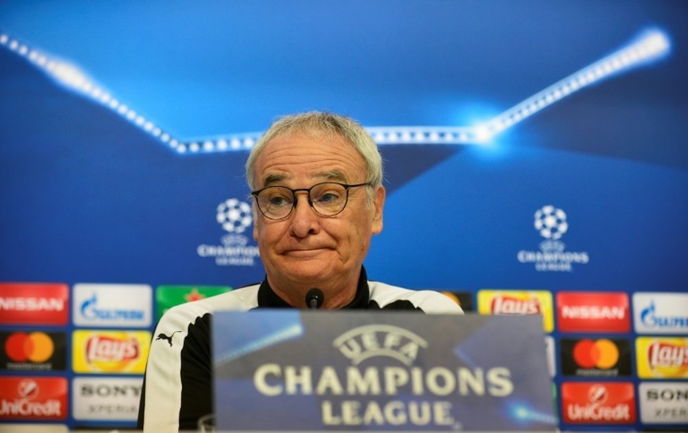 Ranieri makes 10 changes to the line-up. AFP