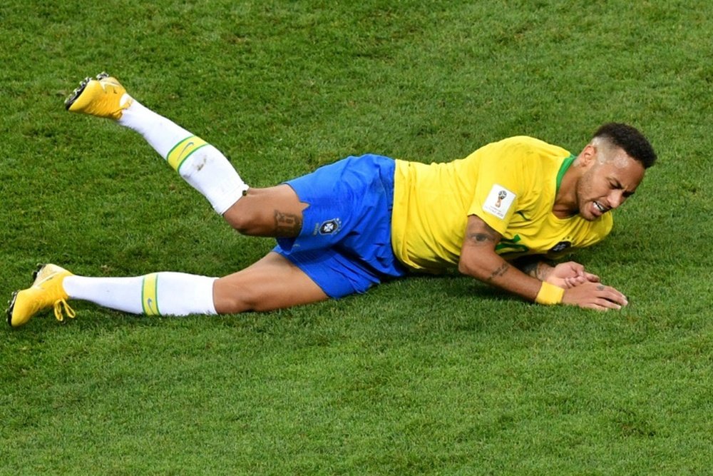 Neymar's play-acting has been the subject of a lot of controversy at the World Cup. AFP