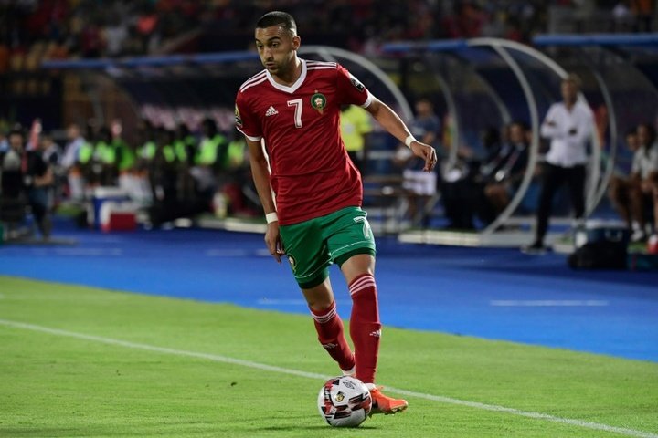 Ziyech, convocado con Marruecos. AFP