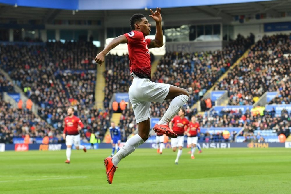 Rashford, en la órbita de media Europa. AFP