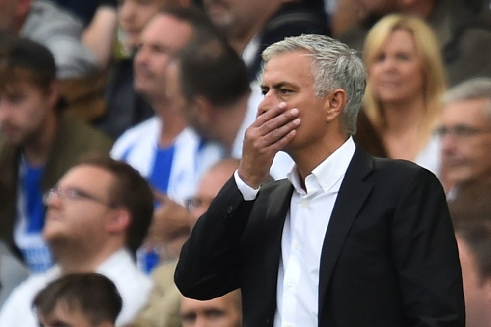 Jose Mourinho is under increading pressure at Man Utd. AFP