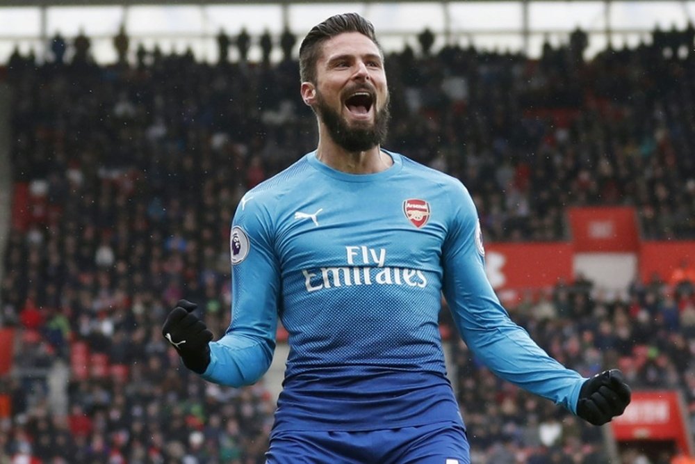 Giroud could leave Arsenal, but not for Turkey or China. AFP