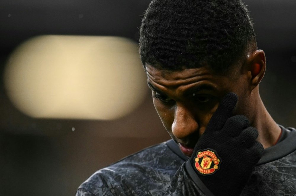 Rashford went 189 days without scoring a Premier League goal before the Saints game on Saturday. AFP