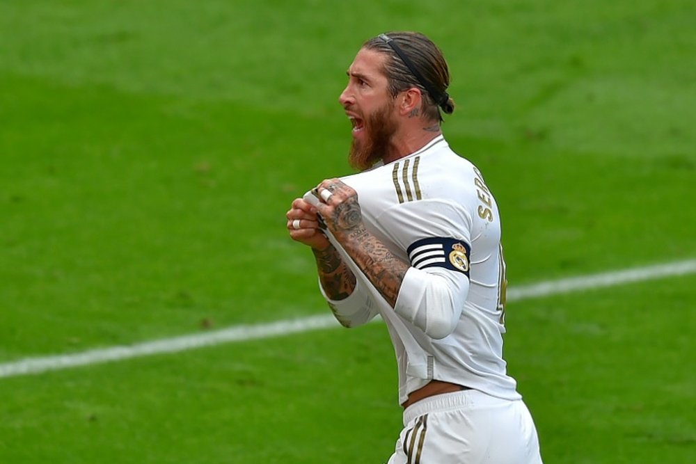 Sergio Ramos en conférence de presse après le match. afp