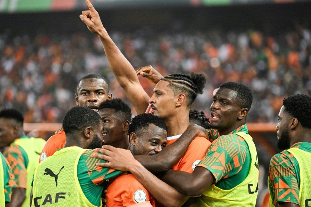 Sebastien Haller scored the winner for Ivory Coast against Nigeria. AFP