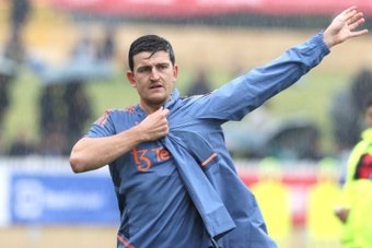 Harry Maguire has been backed by manager Erik ten Hag. AFP