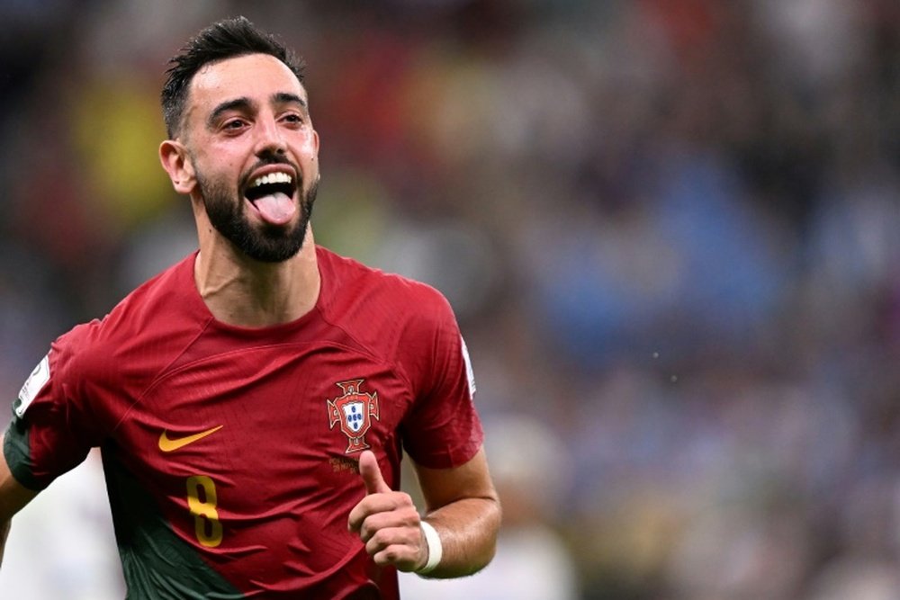 Bruno Fernandes habló del objetivo de Portugal. EFE