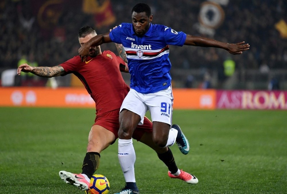 Duvan Zapata está enamorando a Europa con sus goles para la Sampdoria. AFP/Archivo