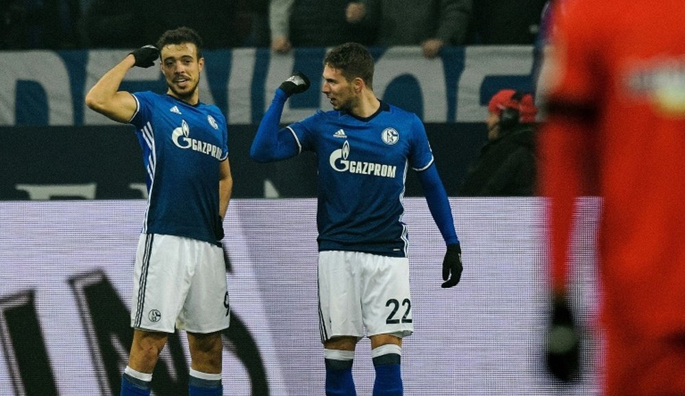 Schalke took second place with a win. AFP