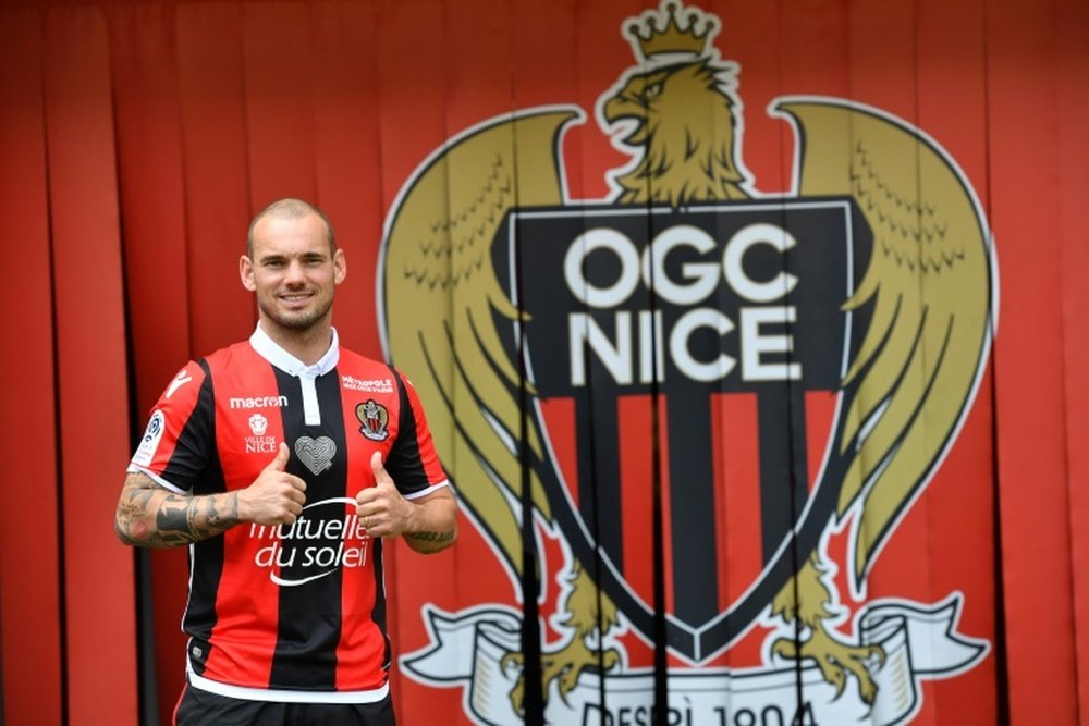 Sneijder hoping Nice success will lead to World Cup. AFP