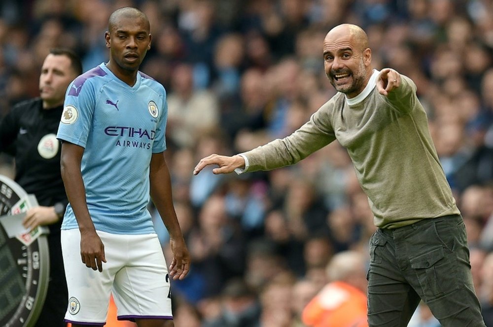 Fernandinho reveló el anhelo de Guardiola. AFP