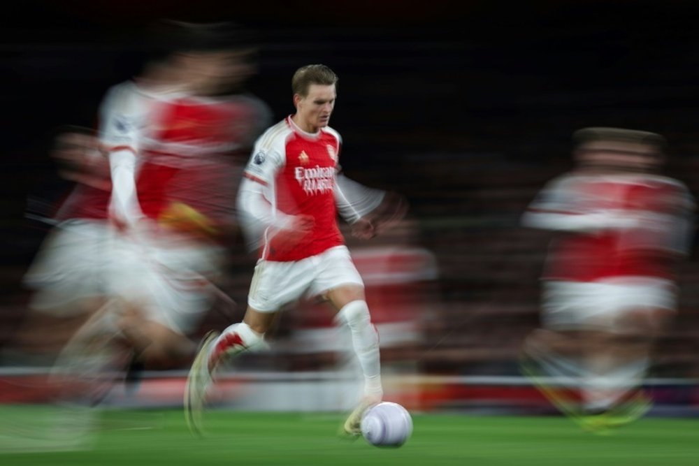 Arsenal beat Luton with ease on matchday 31 in the Premier League. AFP