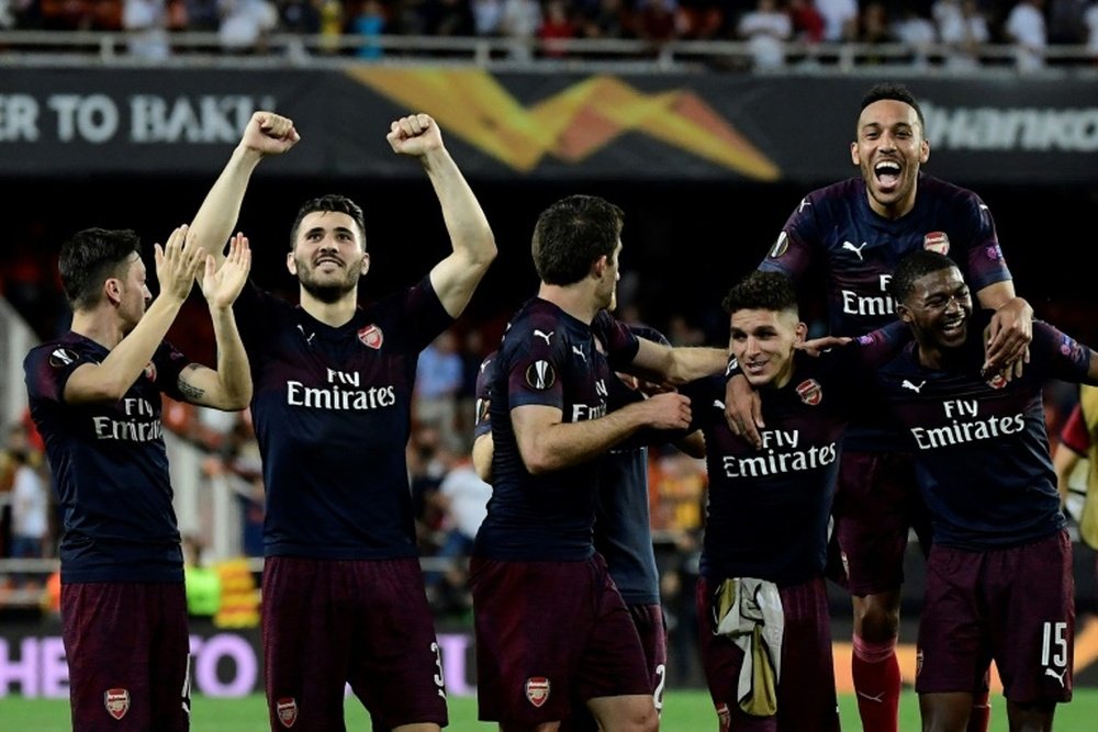 Desvelan las primas del Arsenal por ganar la Europa League. AFP