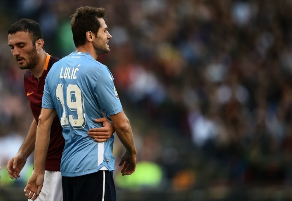 Le joueur Lulic a insulté le joueur de la Roma Antonio Rudiger avant le derby romain. AFP