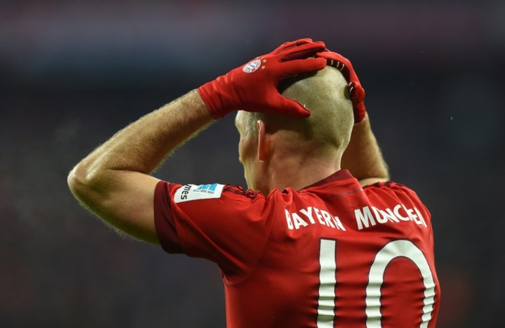 Bayern's Arjen Robben is doubtful to face Atletico in the Champions League first-leg. BeSoccer