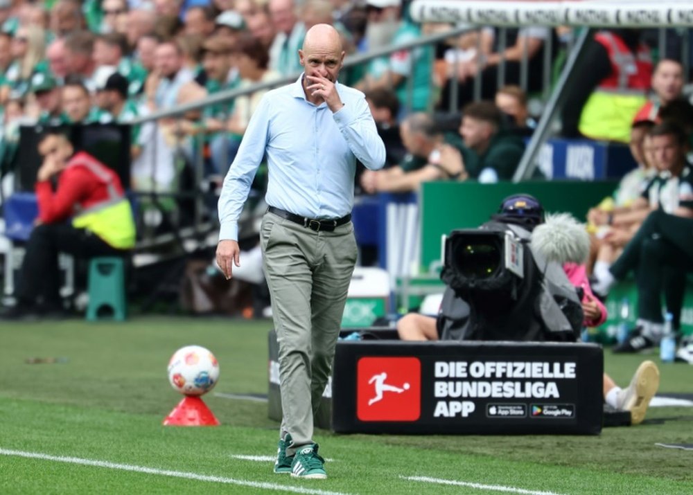 Ten Hag was shocked after being sacked by Bayer Leverkusen. AFP