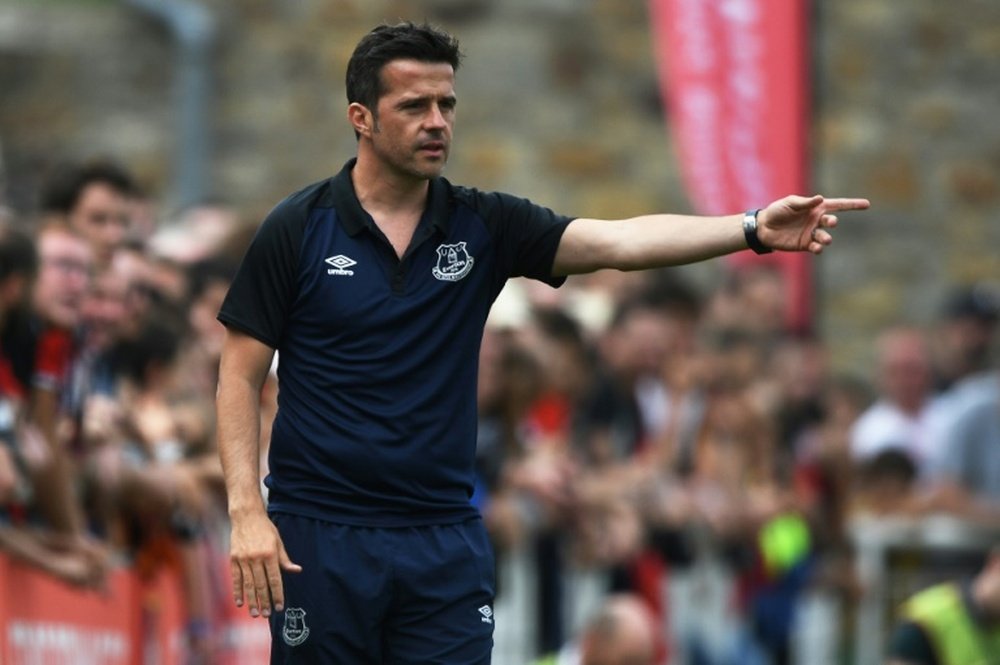 Silva is aiming to stay at Everton for a long time. AFP