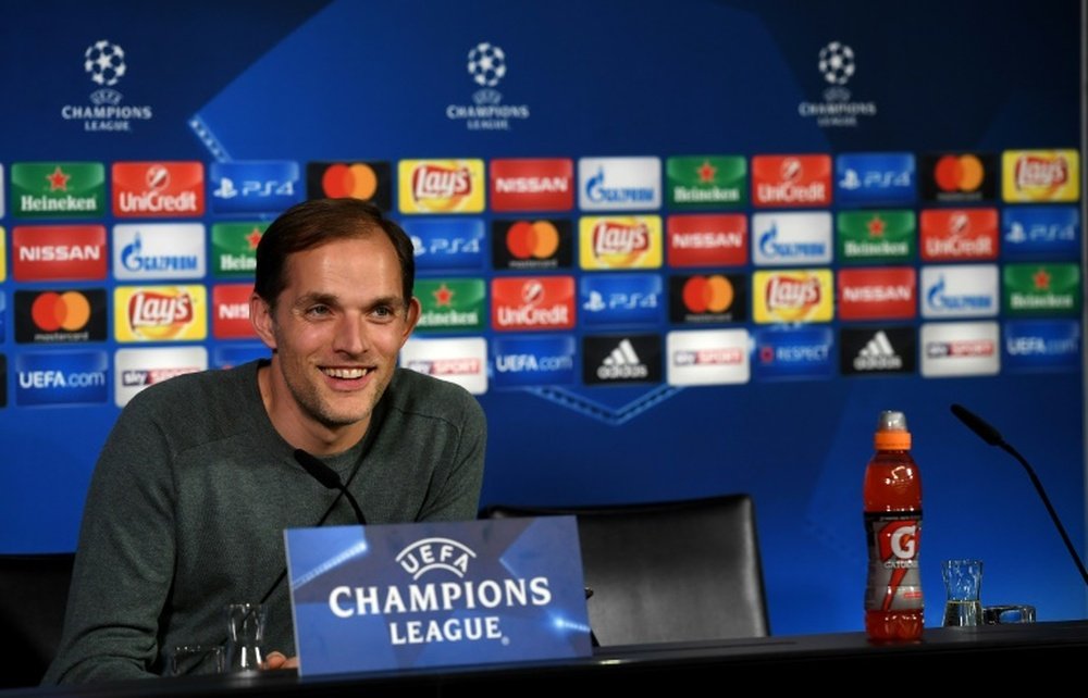 Thomas Tuchel talks after Borussia Dortmund's 8-4 win over Legia Warsaw. AFP