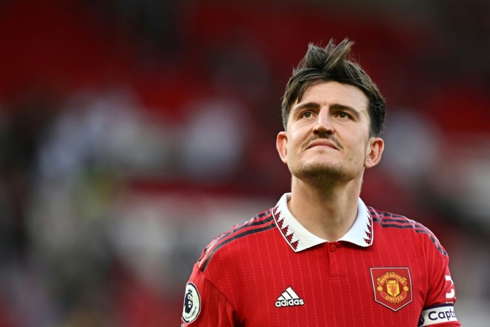 Maguire's future at Man Utd is uncertain. AFP
