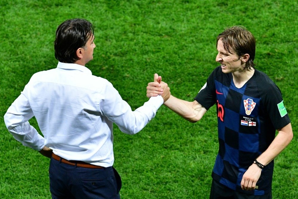 Modric claims the English press underestimated Croatia. AFP