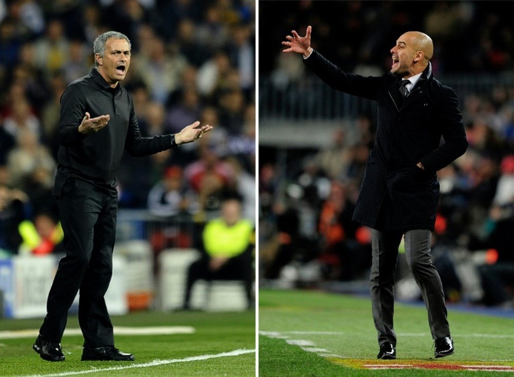 El cara a cara entre Mou y Pep no sale nada económico. AFP