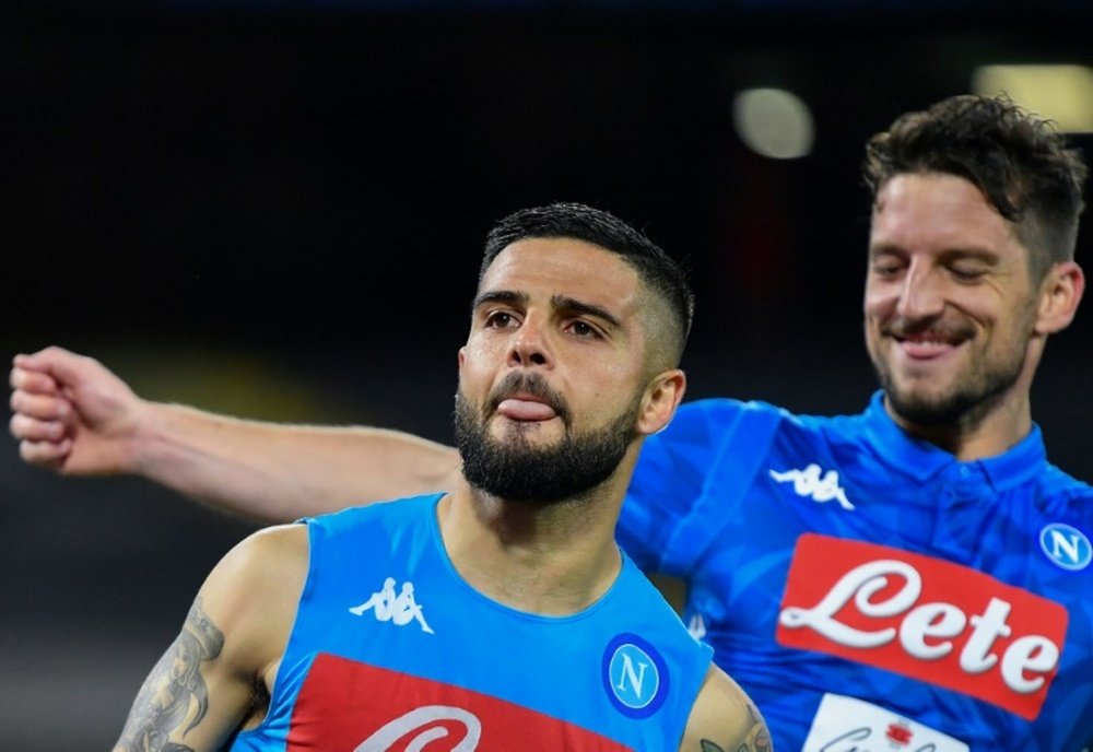 Insigne sauve le Napoli avec un but à la 98e minute. AFP