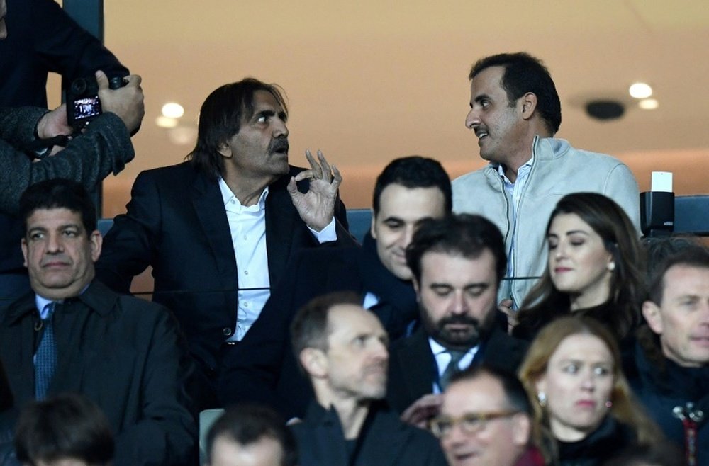 El emir de Catar estará en el PSG-Madrid. AFP
