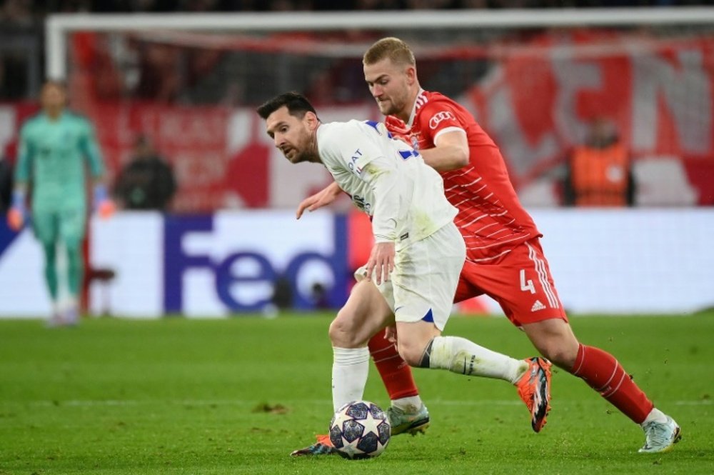 De Ligt prevented PSG from scoring at the Allianz Arena. AFP