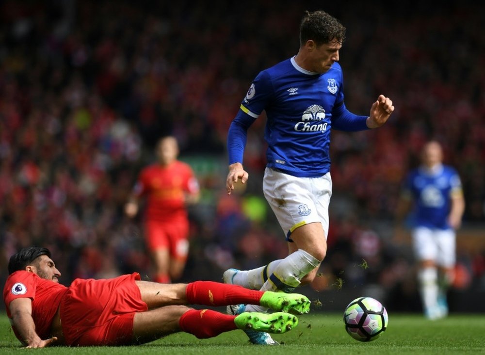 Ross Barkley faces a period on the sidlines after a suspected hamstring injury. AFP.